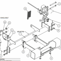 16063120 SnowDogg Vehicle Mount, '02-05 Ram 1500