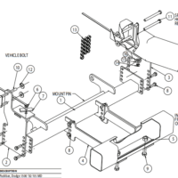 16063125 SnowDogg Vehicle Mount,  '02-05 Ram 1500