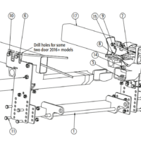 16064305 SnowDogg Vehicle Mount, Jeep Wrangler JK