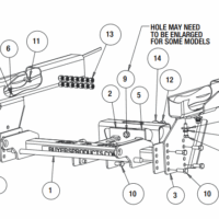 16066105A SnowDogg Vehicle Mount, 2005+ Nissan Frontier