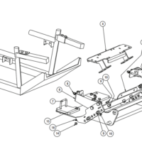 16067500 SnowDogg UTV Mount, Honda Pioneer 700