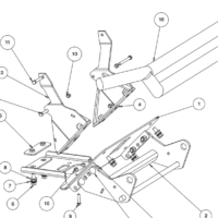 16067710 SnowDogg UTV Mount, Polaris Ranger