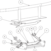 16067800 SnowDogg UTV Mount, 2011-2022 John Deere Gator XUV