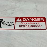 3007844 SaltDogg Stay Clear/Danger Decal