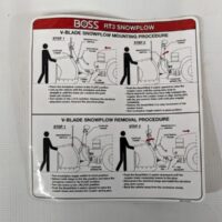 MSC06353 Boss V-Blade Plow Attach Decal