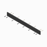 STB09230 Boss Urethane Cutting Edge Kit, 6'