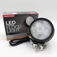 1492112 Buyers 5" Round Flood Light, Clear Sealed Rubber