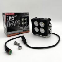 1492224 Buyers Ultra Bright 4.5" Square Flood Light, Clear