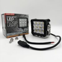 1492225 Buyers Ultra Bright 4.5" Square Flood Light, Clear