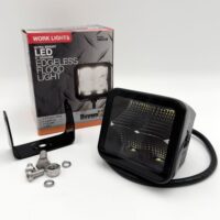 1492236 Buyers Ultra Bright 3" Square Edgeless Flood Light, Clear