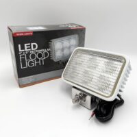 1493118 Buyers 4" x 6" White Rectangular Flood Light, Clear