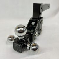 1802225 Buyers Adj Tri-Ball Hitch, Solid Shank