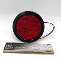 5624110 Buyers 4" Round Stop/Turn/Tail Ligh w/ Grommet, Red