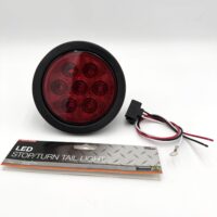 5624157 Buyers 4" Round Stop/Turn/Tail Light w/ Grommet, Red