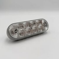 5626553 Buyers 6" Clear Lens & Red LEDs Oval Stop/Turn/Tail Light