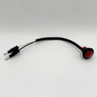 5627513 Buyers .75" Red Round Marker Lights, Male Bullets