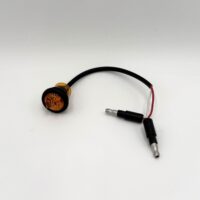 5627521 Buyers .75" Amber Round Marker Light, Male Bullets