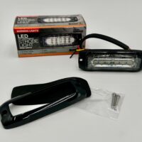 8890601 Buyers Ultra Thin Wide Angle 4" Strobe Light, Clear/White