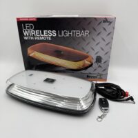 8891031 Buyers 12" Wireless Mini LED Light Bar, Amber with Remote