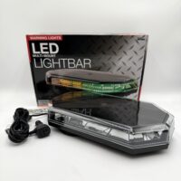 8891069 Buyers 15" Octagonal Mini LED Light Bar, Amber/Green