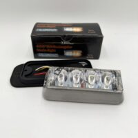 8891105 Buyers Raised 5" LED Strobe Light, Amber/Clear