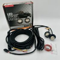 8891227 Buyers 25' Bolt-On Hidden Strobe Kit with Inline Flashers, Amber/Clear