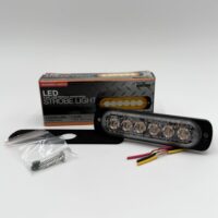 8891900 Buyers Thin 4.5" Horizontal LED Strobe Light, Amber