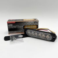 8891910 Buyers Thin 4.5" Vertical LED Strobe Light, Amber