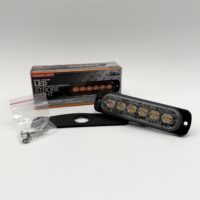 8892102 Buyers Thin 4.5" LED Strobe Light, Amber/Clear