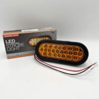 SL65AO Buyers 6" Oval Recessed Strobe Light, Amber