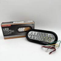 SL66AC Buyers 6" Oval Strobe Light, Amber/Clear