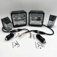 1312200 SAM Universal Heated LED Plow Headlights, Multi-Mount Signal, Square