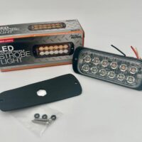 8892602 Buyers Dual Row Strobe, Amber/Clear