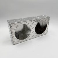 LB6123ALDT Buyers Dual Round Light Box, Diamond Tread