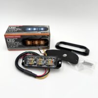 8890928 Buyers 3-3/8" Tri-Color LED Strobe Light, Amber/Blue/Clear