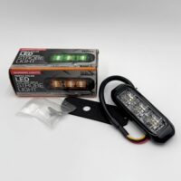 8890929 Buyers 3-3/8" Tri-Color LED Strobe Light, Amber/Green/Clear