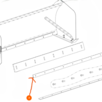 9151108 ScoopDogg Rubber Edge Mounting Bracket, 8'
