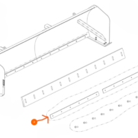 9151114 ScoopDogg Rubber Edge Mounting Bracket, 14'