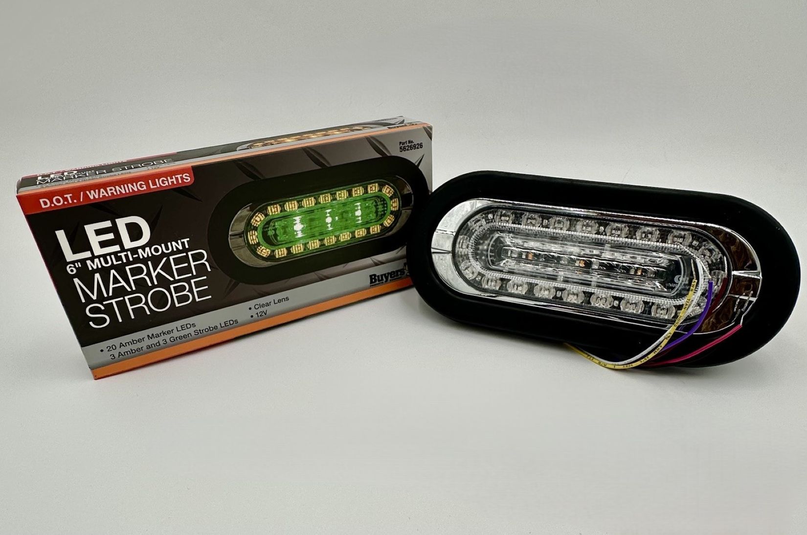 5626926 Buyers Combo Marker/Strobe Light. Amber/Green