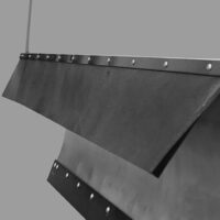 1309052 SAM Belted Rubber Snow Deflector V-Plow, 51.75"